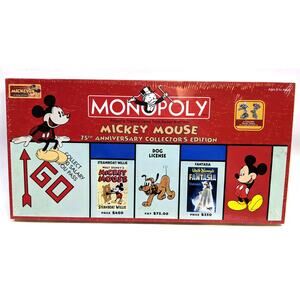 Disneyana - Mickey Mouse Monopoly 75th Anniversary Collector's Edition See Descr